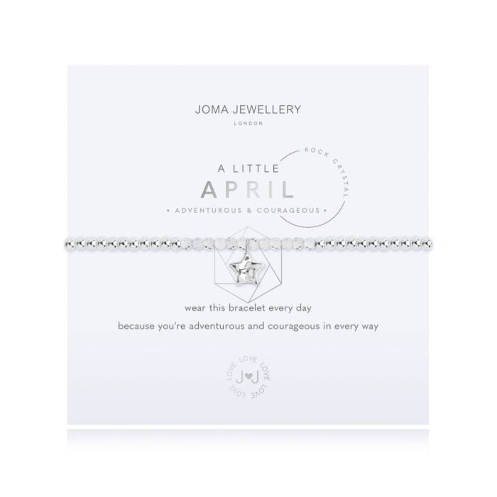 Joma Jewellery - A Little Birthstone April - Rock Crystal